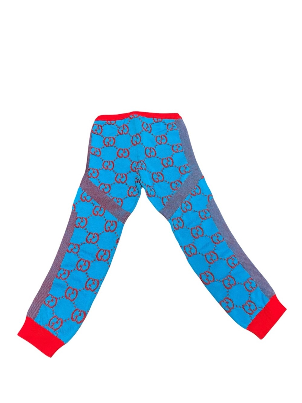 Gucci Gg-print High-waisted Leggings In Blue